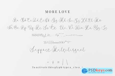 More Love - A Script Font
