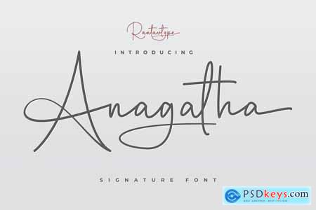 Anagatha Siganture Font