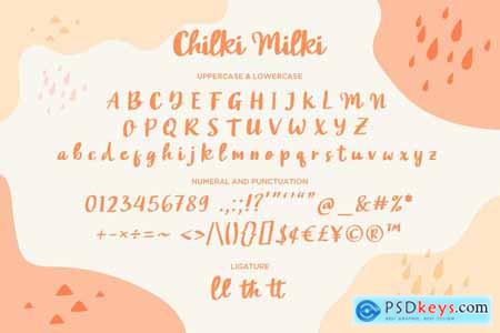 Chilki Milki - Modern Handwritten Script fonts