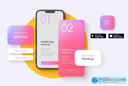 Mobile App Screen Mockup