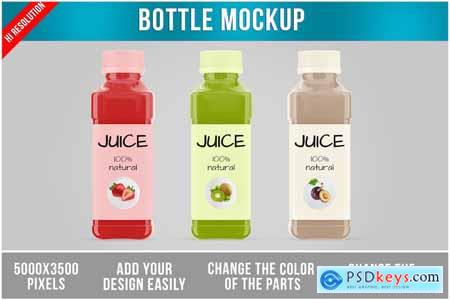 Juice Plastic Bottle Mockup