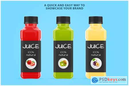 Juice Plastic Bottle Mockup