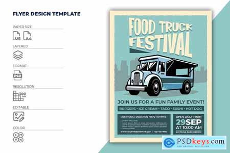 Food Truck Flyer Template