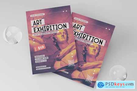 Art Exhibition Flyer 977PV2P