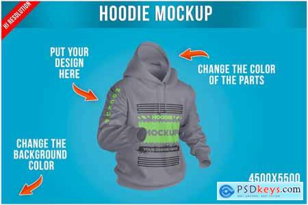 Hoodie Mockup - Half Side