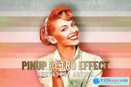 PinUp Retro Effect - Photoshop Action