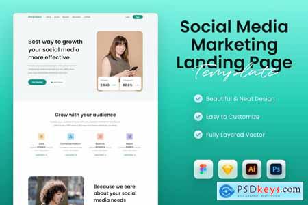 Social Media Marketing Service Landing Page