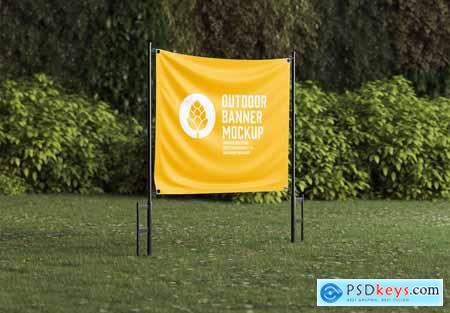 Pack Outdoor Banner Scene Mockup