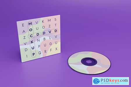 CD DVD Disc Mockup