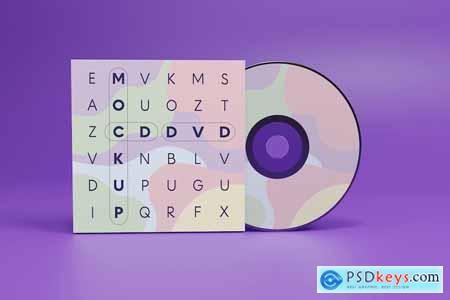 CD DVD Disc Mockup