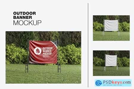 Pack Outdoor Banner Scene Mockup