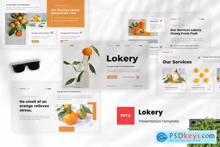 Lokery - Fresh Fruit Powerpoint Template