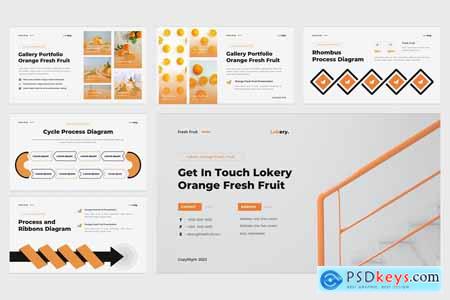 Lokery - Fresh Fruit Powerpoint Template