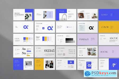 Brand Guidelines Presentation Template Free Download Photoshop Vector