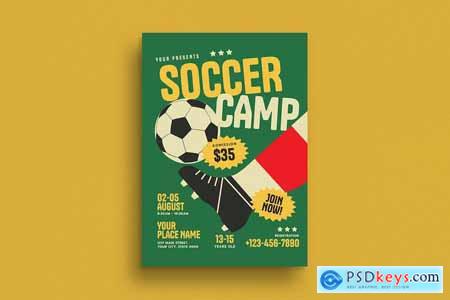 Retro Soccer Camp Event Flyer