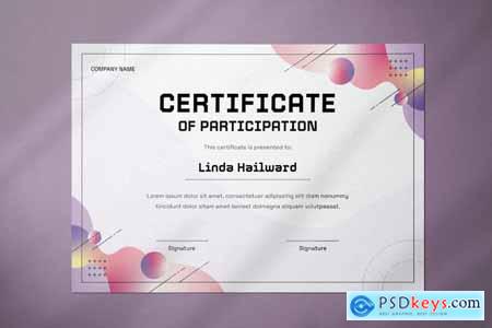 Modern Certificate of Participation Template