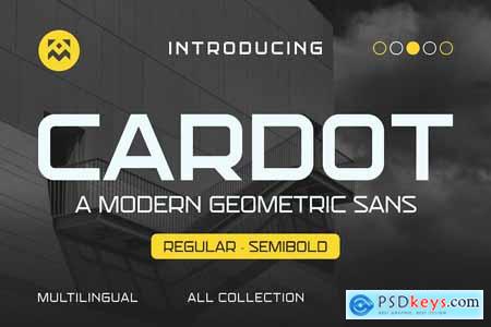 Cardot - A Modern Geometric Sans Font