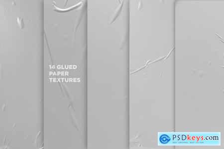 14 Glued Paper Background Textures