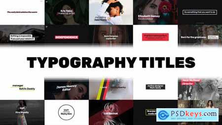 Stylish Typography Titles Pack 23706521 