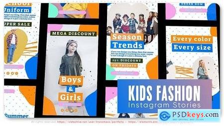 Kids Fashion Instagram Stories Pack 46094110
