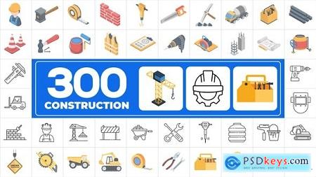 300 Icons Pack - Construction 45900347