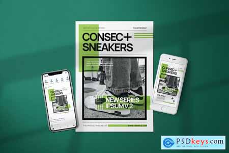 Sneakers Brand Launch - Flyer Media Kit
