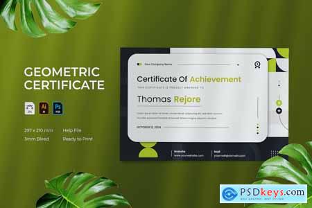 Geometric - Certificate