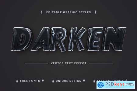 Horror Glass - Editable Text Effect, Font Style