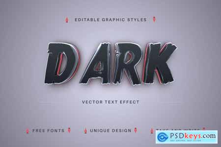 Dark Grunge - Editable Text Effect, Font Style