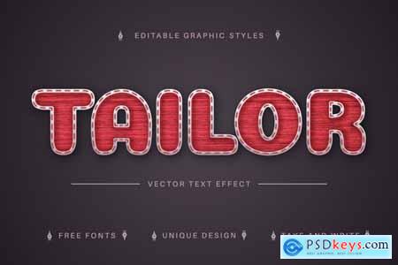 Stitch - Editable Text Effect, Font Style