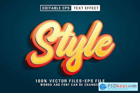 Style 3d Editable Text Effect