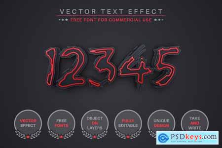 Bloody Horror - Editable Text Effect, Font Style