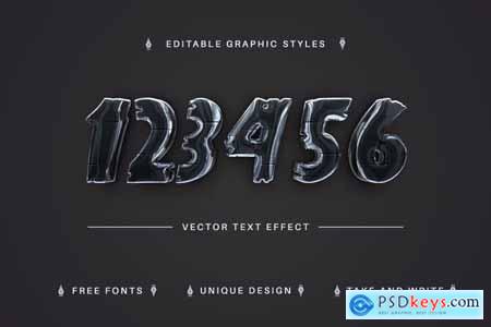 Horror Glass - Editable Text Effect, Font Style