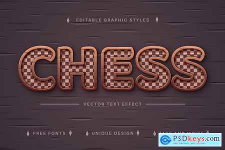 Dark Chess - Editable Text Effect, Font Style