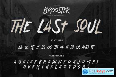 Brooster - Hand Drawn Marker Font