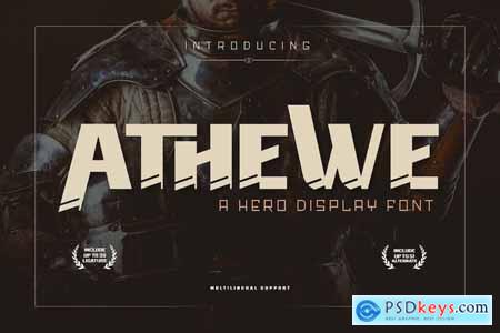 ATHEWE Display Hero Font