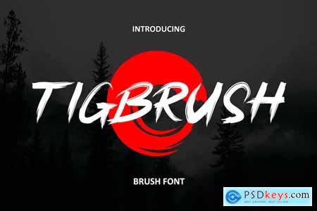 Tigbrush - Natural Brush Font