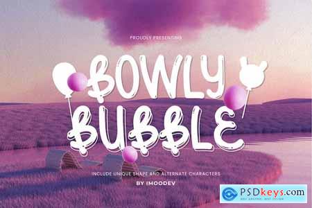 Bowly Bubble - Bold Bubble Font