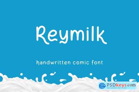Reymilk - Handwritten comic font