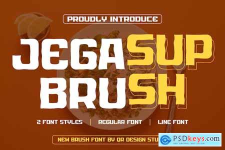 Jegasup Brush + Line Font