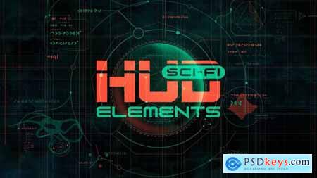  Sci-fi HUD Elements 45894993