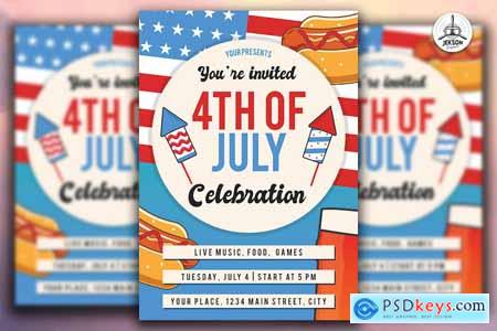 4th of July Flyer Independence Day Poster