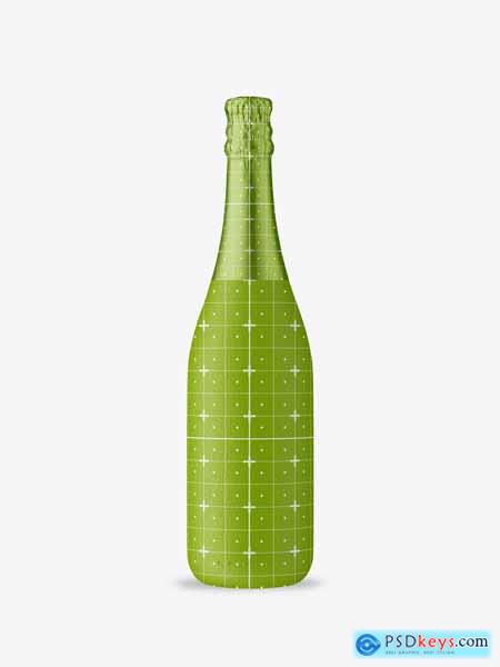 Glass Champagne Bottles Mockup