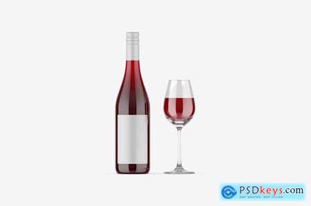 Wine Bottle Mockup