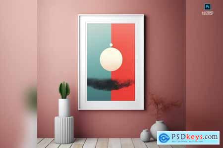 Minimalistic Wall Art Mockup PSD Template IV