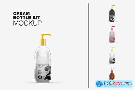 Set Liquid Bottles Mockup