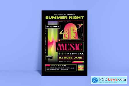 Summer Music Night Flyer