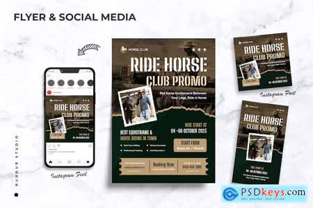 Riding Horse Flyer & Instagram Post