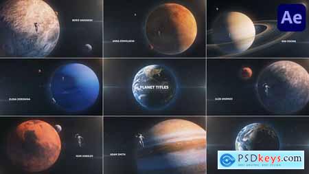 Planet Titles for After Effects 44285216