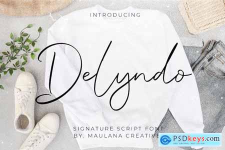 Delyndo Signature Script Font